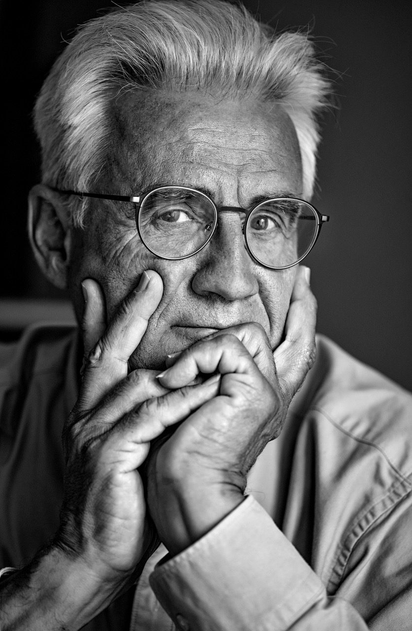 Portrait en noir et blanc d’André Comte-Sponville